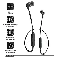 Wireless Bluetooth Headphones Earphones for Asus ROG Phone 5s Original Sports Bluetooth Wireless Earphone with Deep Bass and Neckband Hands-Free Calling inbuilt With Mic, Extra Deep Bass Hands-Free Call/Music, Sports Earbuds, Sweatproof Mic Headphones with Long Battery Life and Flexible Headset (BS-RSN,BLACK)-thumb1