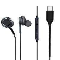 Earphones for ZTE Axon 11 SE Earphone Original Like Wired Stereo Deep Bass Head Hands-free Headset Earbud With Built in-line Mic, With Premium Quality Good Sound Stereo Call Answer/End Button, Music 3.5mm Aux Audio Jack (ST1, BT-A-KG, Black)-thumb2