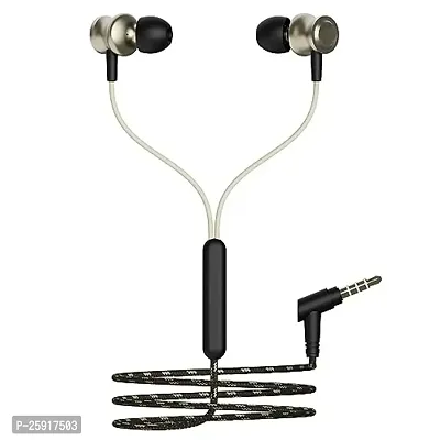 Earphones BT 870 for vivo iQOO Z7x Earphone Original Like Wired Stereo Deep Bass Head Hands-Free Headset D Earbud Calling inbuilt with Mic,Hands-Free Call/Music (870,CQ1,BLK)-thumb0