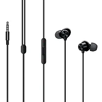 Earphones for Sharp Aquos Zero 2 Earphone Original Like Wired Stereo Deep Bass Head Hands-free Headset Earbud With Built in-line Mic, With Premium Quality Good Sound Stereo Call Answer/End Button, Music 3.5mm Aux Audio Jack (ST3, BT-ONE 2, Black)-thumb4