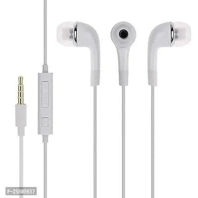 Earphones for vivo Y77e / vivo Y 77e (t1) Earphone Original Like Wired Stereo Deep Bass Head Hands-free Headset Earbud With Built in-line Mic, With Premium Quality Good Sound Stereo Call Answer/End Button, Music 3.5mm Aux Audio Jack (ST9, BT-YR, White)-thumb3