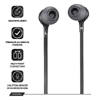 Wireless Bluetooth Headphones Earphones for OPP-O Reno8 4G / OPP-O Reno 8 4G Original Sports Bluetooth Wireless Earphone with Deep Bass and Neckband Hands-Free Calling inbuilt With Mic, Extra Deep Bass Hands-Free Call/Music, Sports Earbuds, Sweatproof Mic Headphones with Long Battery Life and Flexible Headset (BS-RSN,BLACK)-thumb2