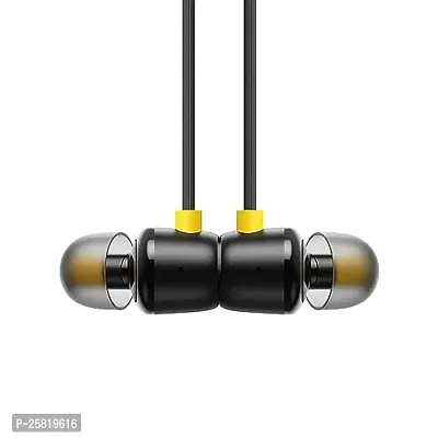 Earphones for ZTE Axon 9 Pro Earphone Original Like Wired Stereo Deep Bass Head Hands-free Headset Earbud With Built in-line Mic, With Premium Quality Good Sound Stereo Call Answer/End Button, Music 3.5mm Aux Audio Jack (ST6, BT-R20, Black)-thumb0