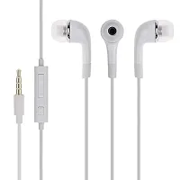 Earphones for Sam-Sung Galaxy Z Flip 5G Earphone Original Like Wired Stereo Deep Bass Head Hands-free Headset Earbud With Built in-line Mic, With Premium Quality Good Sound Stereo Call Answer/End Button, Music 3.5mm Aux Audio Jack (ST9, BT-YR, White)-thumb2
