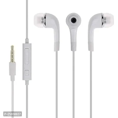 Earphones for Audi New Q3 / Q 3 Earphone Original Like Wired Stereo Deep Bass Head Hands-free Headset Earbud With Built in-line Mic, With Premium Quality Good Sound Stereo Call Answer/End Button, Music 3.5mm Aux Audio Jack (ST9, BT-YR, White)-thumb3