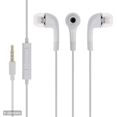 Earphones for Xiaomi Redmi K40 Pro+ Earphone Original Like Wired Stereo Deep Bass Head Hands-free Headset Earbud With Built in-line Mic, With Premium Quality Good Sound Stereo Call Answer/End Button, Music 3.5mm Aux Audio Jack (ST9, BT-YR, White)-thumb3