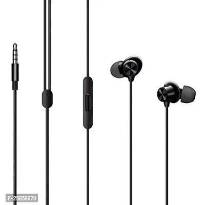 Earphones for ZTE nubia Z20 Earphone Original Like Wired Stereo Deep Bass Head Hands-free Headset Earbud With Built in-line Mic, With Premium Quality Good Sound Stereo Call Answer/End Button, Music 3.5mm Aux Audio Jack (ST2, BT-ON, Black)-thumb5