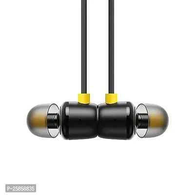 Earphones for vivo Y77e / vivo Y77 e Earphone Original Like Wired Stereo Deep Bass Head Hands-free Headset Earbud With Built in-line Mic, With Premium Quality Good Sound Stereo Call Answer/End Button, Music 3.5mm Aux Audio Jack (ST6, BT-R20, Black)