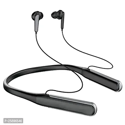 SHOPSBEST Wireless BT for ZTE Axon 30 Ultra 5G Original Sports Bluetooth Wireless Earphone with Deep Bass and Neckband Hands-Free Calling inbuilt with Mic,Hands-Free Call/Music (M-335, Black)-thumb0