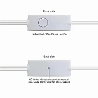 Earphones for Huawei P60 Art Earphone Original Like Wired Stereo Deep Bass Head Hands-Free Headset Earbud with Built in-line Mic Call Answer/End Button (YS,WHT)-thumb2