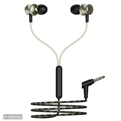 SHOPSBEST Earphones BT 870 for Sam-Sung Galaxy Tab S5 / S 5 Earphone Original Like Wired Stereo Deep Bass Head Hands-Free Headset C Earbud Calling inbuilt with Mic,Hands-Free Call/Music (870,CQ1,BLK)