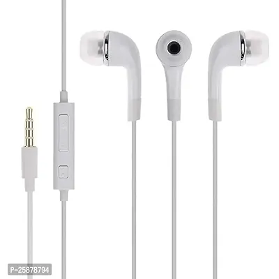 Earphones for vivo Y52 5G Earphone Original Like Wired Stereo Deep Bass Head Hands-Free Headset Earbud with Built in-line Mic Call Answer/End Button (YR,WHT)-thumb3