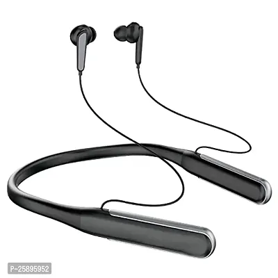 SHOPSBEST Wireless BT S for Meizu 18s Original Sports Bluetooth Wireless Earphone with Deep Bass and Neckband Hands-Free Calling inbuilt with Mic,Hands-Free Call/Music (M-335, Black)-thumb0