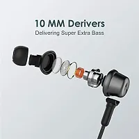 Earphones for Xiaomi Mi Max 2 Earphone Original Like Wired Stereo Deep Bass Head Hands-free Headset Earbud With Built in-line Mic, With Premium Quality Good Sound Call Answer/End Button, Music 3.5mm Aux Audio Jack ( (AP-832, Black)-thumb1