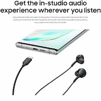 Earphones for Lenovo Tab K10 Earphone Original Like Wired Stereo Deep Bass Head Hands-free Headset Earbud With Built in-line Mic, With Premium Quality Good Sound Stereo Call Answer/End Button, Music 3.5mm Aux Audio Jack (ST8, BT-AKA, Black)-thumb3