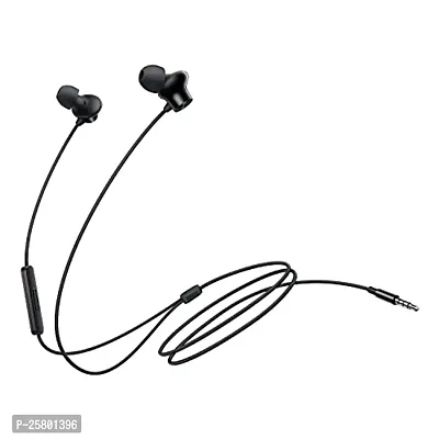 Earphones for Lenovo Z2 Plus 64GB (Zuk Z2) Earphone Original Like Wired Stereo Deep Bass Head Hands-free Headset Earbud With Built in-line Mic, With Premium Quality Good Sound Stereo Call Answer/End Button, Music 3.5mm Aux Audio Jack (ST2, BT-ON, Black)