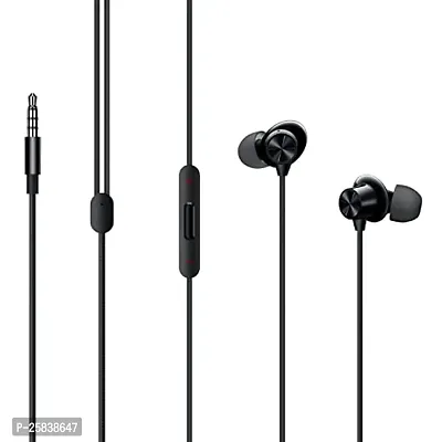 Earphones for Mahindra TUV300 / TUV 300 Earphone Original Like Wired Stereo Deep Bass Head Hands-free Headset Earbud With Built in-line Mic, With Premium Quality Good Sound Stereo Call Answer/End Button, Music 3.5mm Aux Audio Jack (ST2, BT-ON, Black)-thumb5