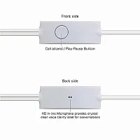 SHOPSBEST Wired BT S for ZTE Blade A71 Earphone Original Like Wired Stereo Deep Bass Head Hands-Free Headset Earbud with Built in-line Mic Call Answer/End Button (YS,WHT)-thumb2