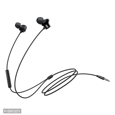 Earphones BT OPE for Tecno Camon 18 Premier Earphone Original Like Wired Stereo Deep Bass Head Hands-Free Headset Earbud Calling inbuilt with Mic (OPE,CQ1,BLK) FT16-thumb0