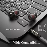 Earphones BT 831 for Huawei P60 Pro Earphone Original Like Wired Stereo Deep Bass Head Hands-Free Headset D Earbud Calling inbuilt with Mic,Hands-Free Call/Music (831,CQ1,BLK)-thumb4