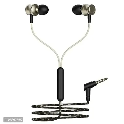 Earphones BT 870 for Motorola Moto G Power (2022) Earphone Original Like Wired Stereo Deep Bass Head Hands-Free Headset Earbud Calling inbuilt with Mic (870,CQ1,BLK) FT34