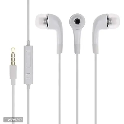 Earphones for BMW i8 Roadster Earphone Original Like Wired Stereo Deep Bass Head Hands-free Headset Earbud With Built in-line Mic, With Premium Quality Good Sound Stereo Call Answer/End Button, Music 3.5mm Aux Audio Jack (ST9, BT-YR, White)-thumb3