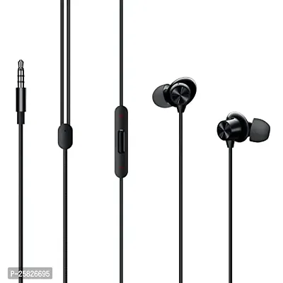 Earphones for Realme V20/ v 20 Earphone Original Like Wired Stereo Deep Bass Head Hands-free Headset Earbud With Built in-line Mic, With Premium Quality Good Sound Stereo Call Answer/End Button, Music 3.5mm Aux Audio Jack (ST2, BT-ON, Black)-thumb5