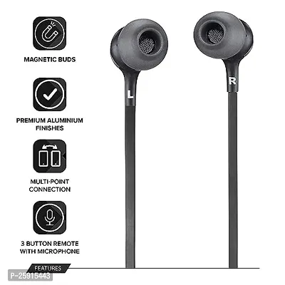 Wireless BT C 346 for Xiaomi Smartphone for Snapdragon Insiders Original Sports Bluetooth CV Wireless Earphone with Deep Bass and Neckband Hands-Free Calling inbuilt (346W,CQ12BLK)-thumb3