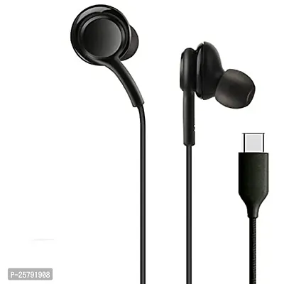 Earphones for ZTE Axon 20 5G Extreme Earphone Original Like Wired Stereo Deep Bass Head Hands-free Headset Earbud With Built in-line Mic, With Premium Quality Good Sound Stereo Call Answer/End Button, Music 3.5mm Aux Audio Jack (ST8, BT-AKA, Black)-thumb2