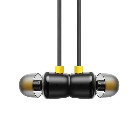 Earphones for Realme X50 Pro Player Earphone Original Like Wired Stereo Deep Bass Head Hands-free Headset Earbud With Built in-line Mic, With Premium Quality Good Sound Stereo Call Answer/End Button, Music 3.5mm Aux Audio Jack (ST6, BT-R20, Black)