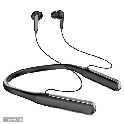 Wireless BT for Xiaomi Poco X3 Original Sports Bluetooth Wireless Earphone with Deep Bass and Neckband Hands-Free Calling inbuilt with Mic,Hands-Free Call/Music (M-335, Black)