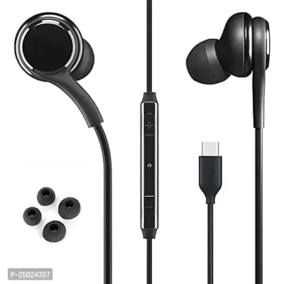 Earphones for Xiaomi Mi 5c Earphone Original Like Wired Stereo Deep Bass Head Hands-free Headset Earbud With Built in-line Mic, With Premium Quality Good Sound Stereo Call Answer/End Button, Music 3.5mm Aux Audio Jack (ST1, BT-A-KG, Black)-thumb2