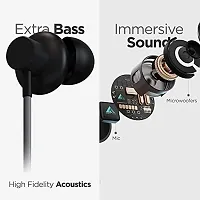 SHOPSYES Wireless BT In Ear Earphones for Xiaomi Mi Original Sports with Deep Bass and Neckband Hands-Free Calling inbuilt With Mic, Call/Music, Sports, Sweatproof Mic with Long Battery Life(BLACK)-thumb4