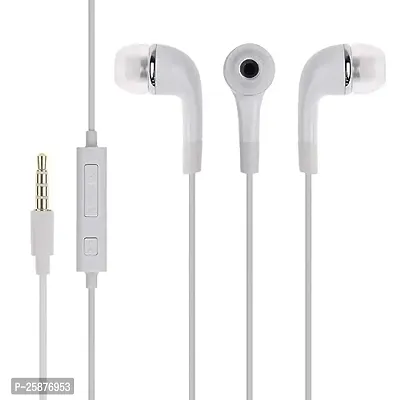 SHOPSBEST Wired BT S for OPP-O A55 Earphone Original Like Wired Stereo Deep Bass Head Hands-Free Headset Earbud with Built in-line Mic Call Answer/End Button (YR,WHT)-thumb3