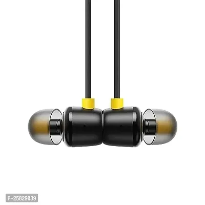 Earphones for Motorola Moto Z4 Force Earphone Original Like Wired Stereo Deep Bass Head Hands-free Headset Earbud With Built in-line Mic, With Premium Quality Good Sound Stereo Call Answer/End Button, Music 3.5mm Aux Audio Jack (ST6, BT-R20, Black)