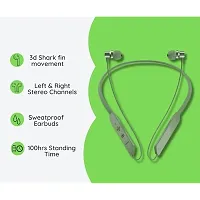 Wireless Bluetooth Headphones Earphones for Xiaomi Redmi 11 Prime / Xiaomi Redmi 11Prime Original Sports Bluetooth Wireless Earphone with Deep Bass and Neckband Hands-Free Call/Music, Sports Earbuds, Sweatproof Mic Headphones with Long Battery Life and Flexible Headset ( BS12 ,BT-MAX,BLACK)-thumb2