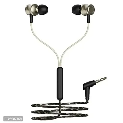 Earphones BT 870 for Sony Xperia 10 V Earphone Original Like Wired Stereo Deep Bass Head Hands-Free Headset D Earbud Calling inbuilt with Mic,Hands-Free Call/Music (870,CQ1,BLK)