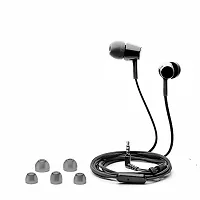 Earphones Headphones for Samsung Galaxy M31s Earphone Original Like Wired Stereo Deep Bass Head Hands-free Headset Earbud With Built in-line Mic, With Premium Quality Good Sound Call Answer/End Button, Music 3.5mm Aux Audio Jack (MP, BT, Black)-thumb4