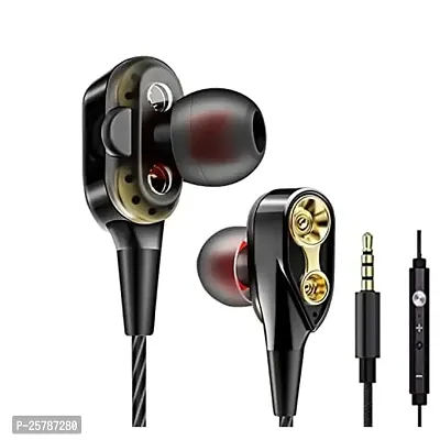 Earphones for LG Rumor Reflex LN272 Earphone Original Like Wired Stereo Deep Bass Head Hands-free Headset Earbud With Built in-line Mic, With Premium Quality Good Sound Call Answer/End Button, Music 3.5mm Aux Audio Jack (APR-30, Black)-thumb0