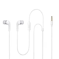 Earphones Headphones for Samsung Galaxy F13 Earphone Original Like Wired Stereo Deep Bass Head Hands-free Headset Earbud With Built in-line Mic, With Premium Quality Good Sound Call Answer/End Button, Music 3.5mm Aux Audio Jack (MP17,M-YR, White)-thumb2