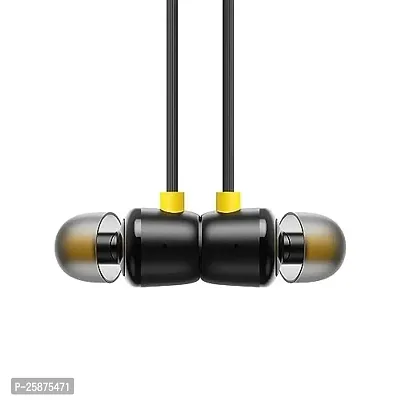 Earphones for vivo Y51 (2020, December) Earphone Original Like Wired Stereo Deep Bass Head Hands-Free Headset Earbud with Built in-line Mic Call Answer/End Button (R20, Black)