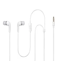 Earphones for Motorola One (P30 Play) Earphone Original Like Wired Stereo Deep Bass Head Hands-free Headset Earbud With Built in-line Mic, With Premium Quality Good Sound Stereo Call Answer/End Button, Music 3.5mm Aux Audio Jack (ST9, BT-YR, White)-thumb3