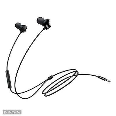 Earphones for Sam-Sung Galaxy A42 / A 42 Earphone Original Like Wired Stereo Deep Bass Head Hands-free Headset Earbud With Built in-line Mic, With Premium Quality Good Sound Stereo Call Answer/End Button, Music 3.5mm Aux Audio Jack (ST3, BT-ONE 2, Black)-thumb4