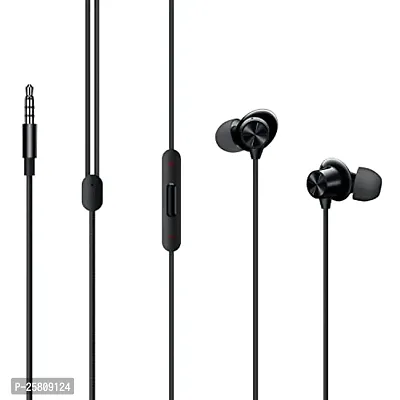 Earphones for Xiaomi Mi CC9 Earphone Original Like Wired Stereo Deep Bass Head Hands-free Headset Earbud With Built in-line Mic, With Premium Quality Good Sound Stereo Call Answer/End Button, Music 3.5mm Aux Audio Jack (ST3, BT-ONE 2, Black)