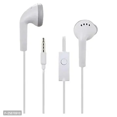 SHOPSBEST Earphones for Sam-Sung Galaxy F42 5G Earphone Original Like Wired Stereo Deep Bass Head Hands-Free Headset Earbud with Built in-line Mic Call Answer/End Button (YS,WHT)-thumb2