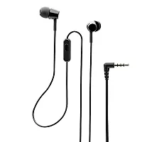 Earphones Headphones for Samsung Galaxy M31s Earphone Original Like Wired Stereo Deep Bass Head Hands-free Headset Earbud With Built in-line Mic, With Premium Quality Good Sound Call Answer/End Button, Music 3.5mm Aux Audio Jack (MP, BT, Black)-thumb3