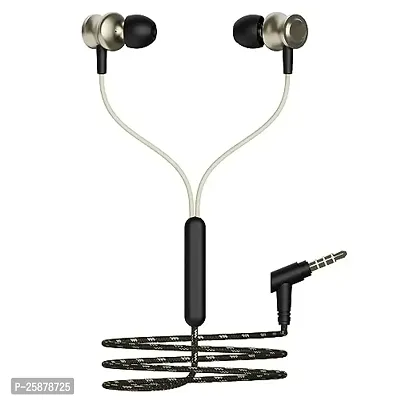 SHOPSBEST Earphones for Chevrolet Trailblazer Earphone Original Like Wired Stereo Deep Bass Head Hands-Free Headset Earbud with Built in-line Mic Call Answer/End Button (870, Black)