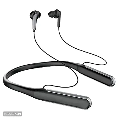 Wireless BT S for Huawei MatePad Pro 12.6 (2021) Original Sports Bluetooth Wireless Earphone with Deep Bass and Neckband Hands-Free Calling inbuilt with Mic,Hands-Free Call/Music (M-335, Black)-thumb0