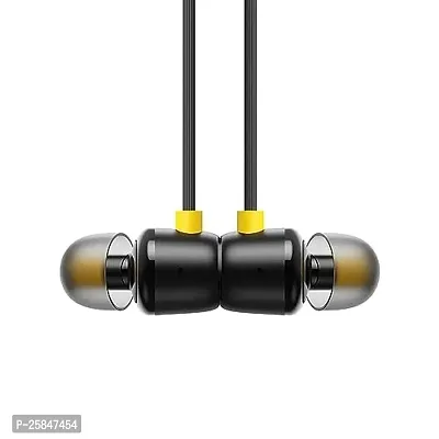 Earphones for Realme Q3s Earphone Original Like Wired Stereo Deep Bass Head Hands-free Headset Earbud With Built in-line Mic, With Premium Quality Good Sound Stereo Call Answer/End Button, Music 3.5mm Aux Audio Jack (ST6, BT-R20, Black)