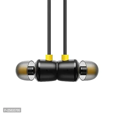 Earphones for vivo S16 Pro Earphone Original Like Wired Stereo Deep Bass Head Hands-Free Headset Earbud with Built in-line Mic Call Answer/End Button (ST6, R-20, Black)